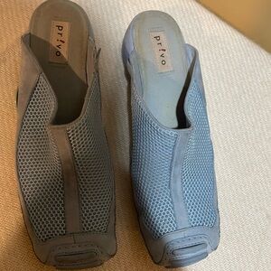 Privo Women's Blue Slip-On Shoes